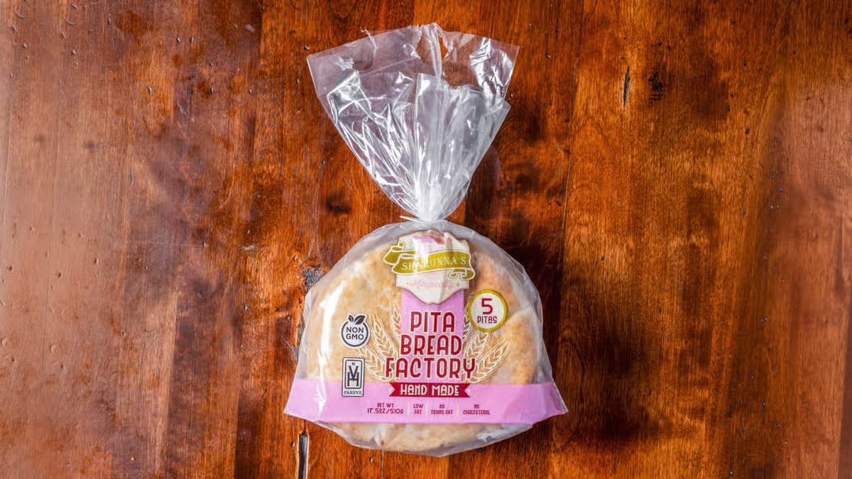 Sharonna's Classic White Artisan Pocket Pita — single package